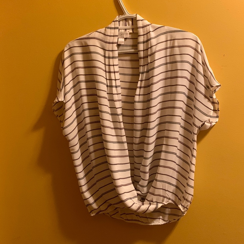 Loft striped shirt blouse size small